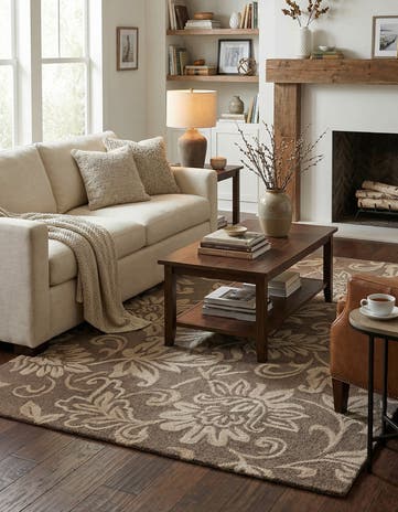 5' x 8' Agra Wool Rug