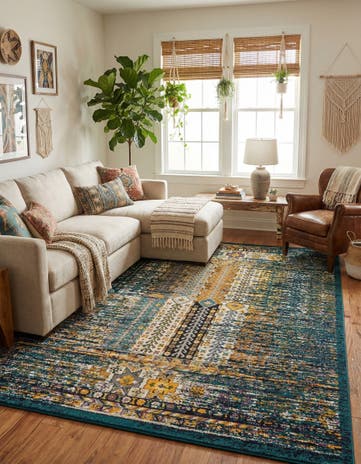 Teal Madeline Rug