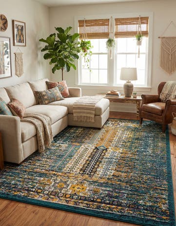Teal Madeline Rug