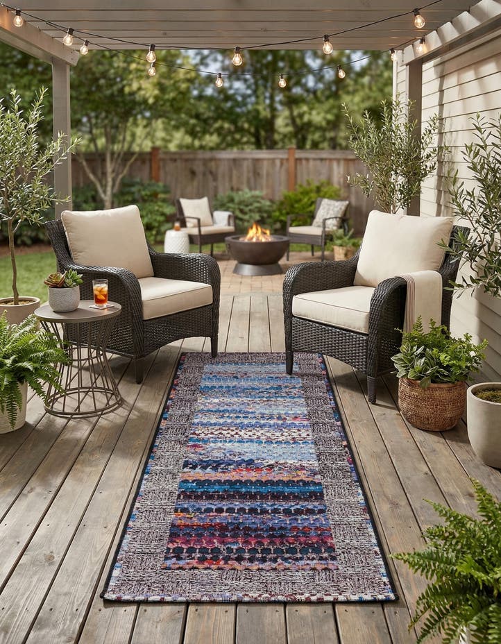 2' x 5' Easy-Clean Modern Indoor / Outdoor...