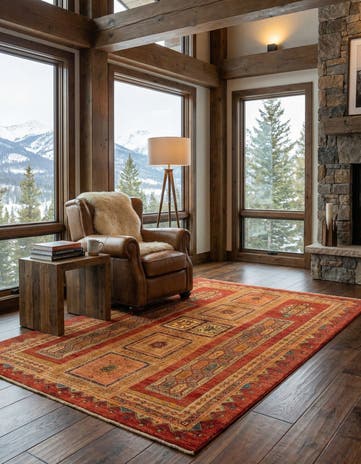 5' 4 x 8' 2 Luribaft Wool Rug