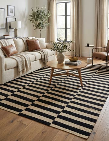 5' 10 x 7' 7 Hand Woven Kilim Modern Wool Rug