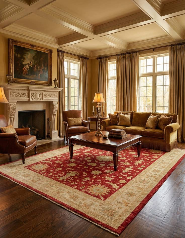 Detail image of  8' 4 x 11' 2 Kaizar Wool Rug