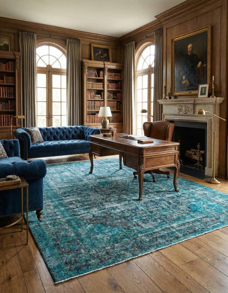 Detail image of 9' 9 x 12' 11 Vintage Royal Wool Rug