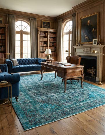 9' 9 x 12' 11 Vintage Royal Wool Rug