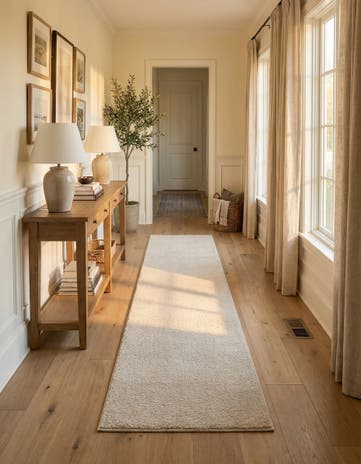 2' 2 x 13' Solid Frieze Runner Rug