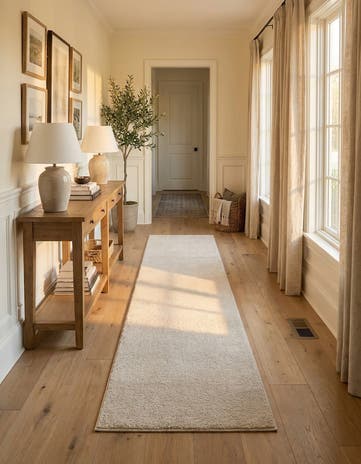 2' 2 x 13' Solid Frieze Runner Rug