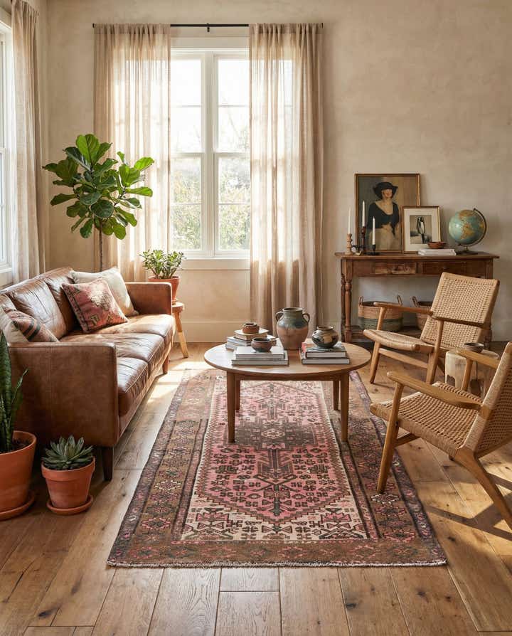 3' 2 x 6' 3 Hand Knotted Ultra Vintage Persian Wool Runner Rug