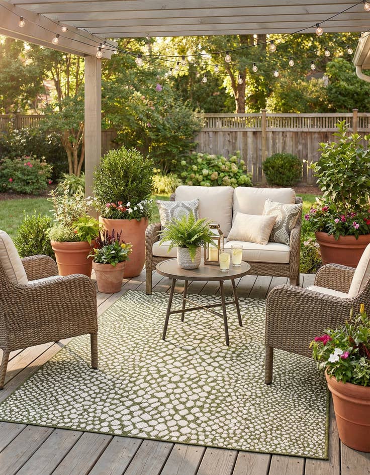 Detail image of  4' x 6'  Washable Jill Zarin Cape Town Indoor / Outdoor Rug