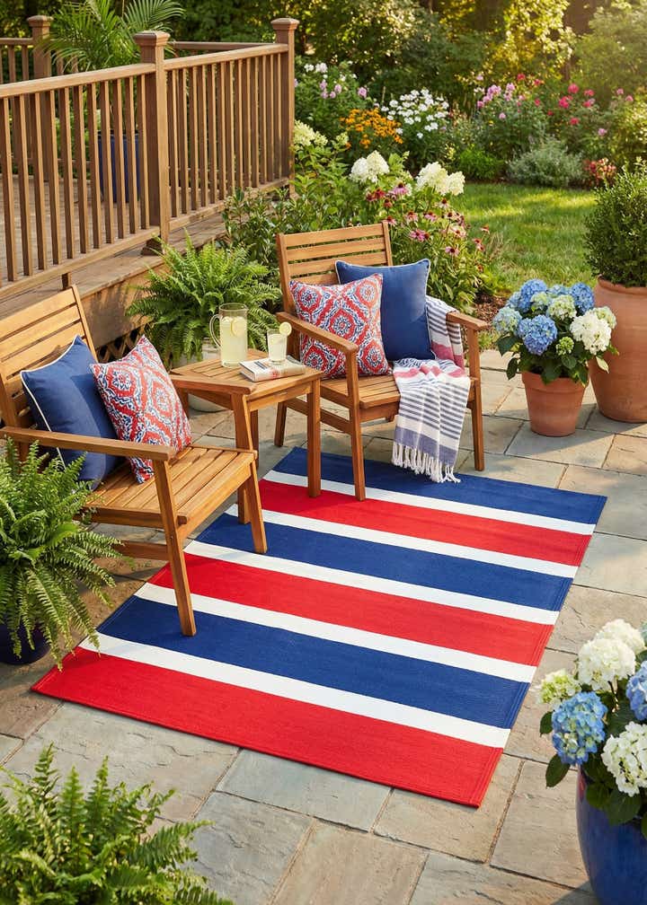 4' x 6' Easy-Clean Vista Breeze Indoor / Outdoor Rug