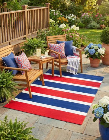 4' x 6' Easy-Clean Vista Breeze Indoor / Outdoor Rug