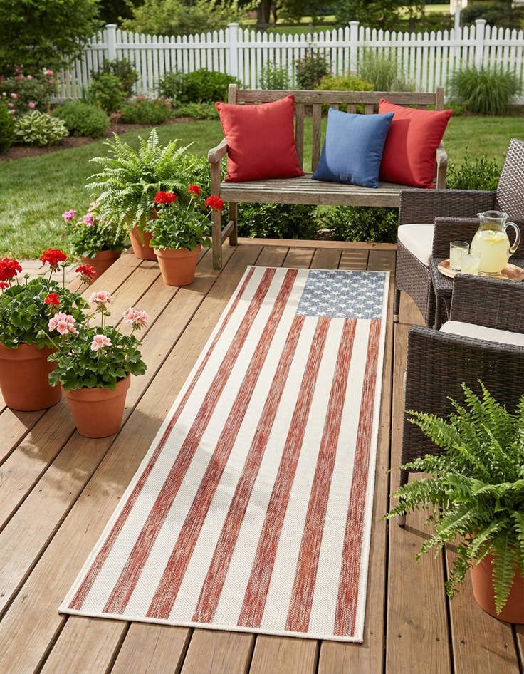 Detail image of  2' x 8'  Washable Jill Zarin Indoor / Outdoor Runner Rug