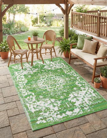 5' x 8' Easy-Clean Vista Breeze Indoor / Outdoor Rug