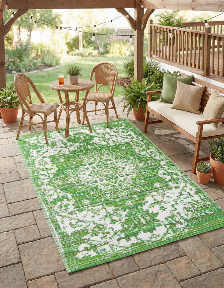 Detail image of  5' x 8'  Washable Vista Breeze Indoor / Outdoor Rug