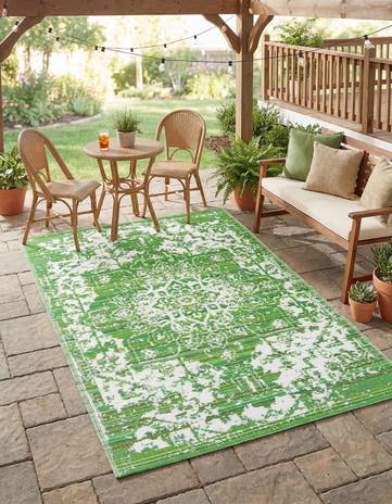 5' x 8' Easy-Clean Vista Breeze Indoor / Outdoor Rug