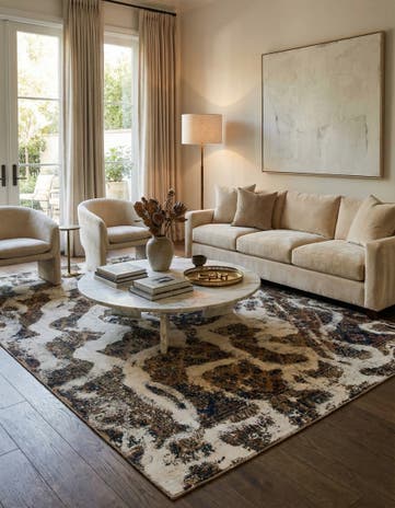 6' 2 x 9' 3 Hand Knotted Ultra Vintage Persian Wool Rug