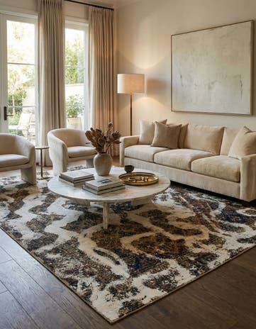 6' 2 x 9' 3 Hand Knotted Ultra Vintage Persian Wool Rug