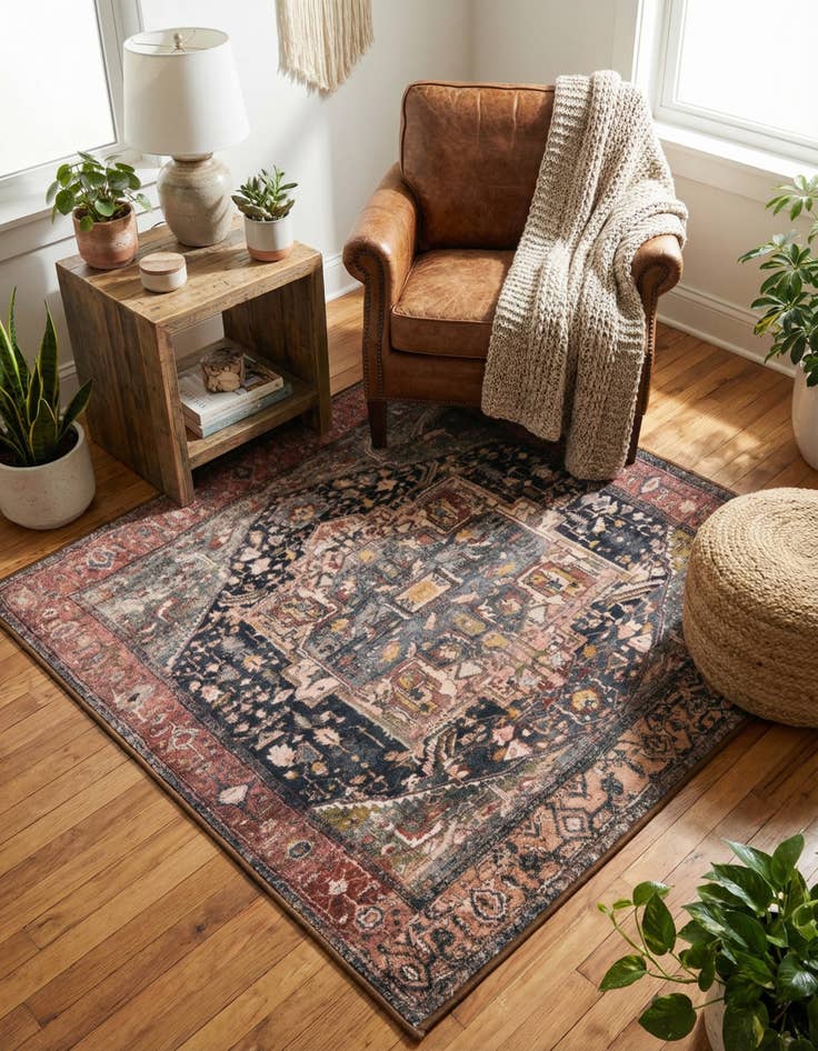 Detail image of  3' 3 x 3' 3 Medina Square Rug