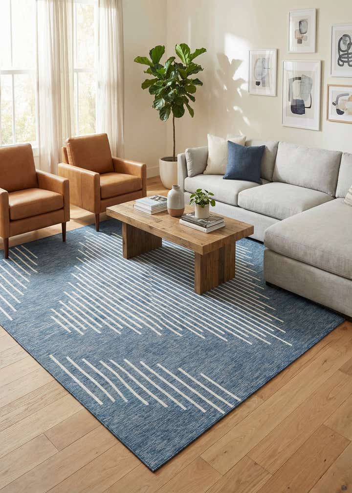 10' 8 x 10' 8 Easy-Clean Modern Indoor / Outdoor Square Rug
