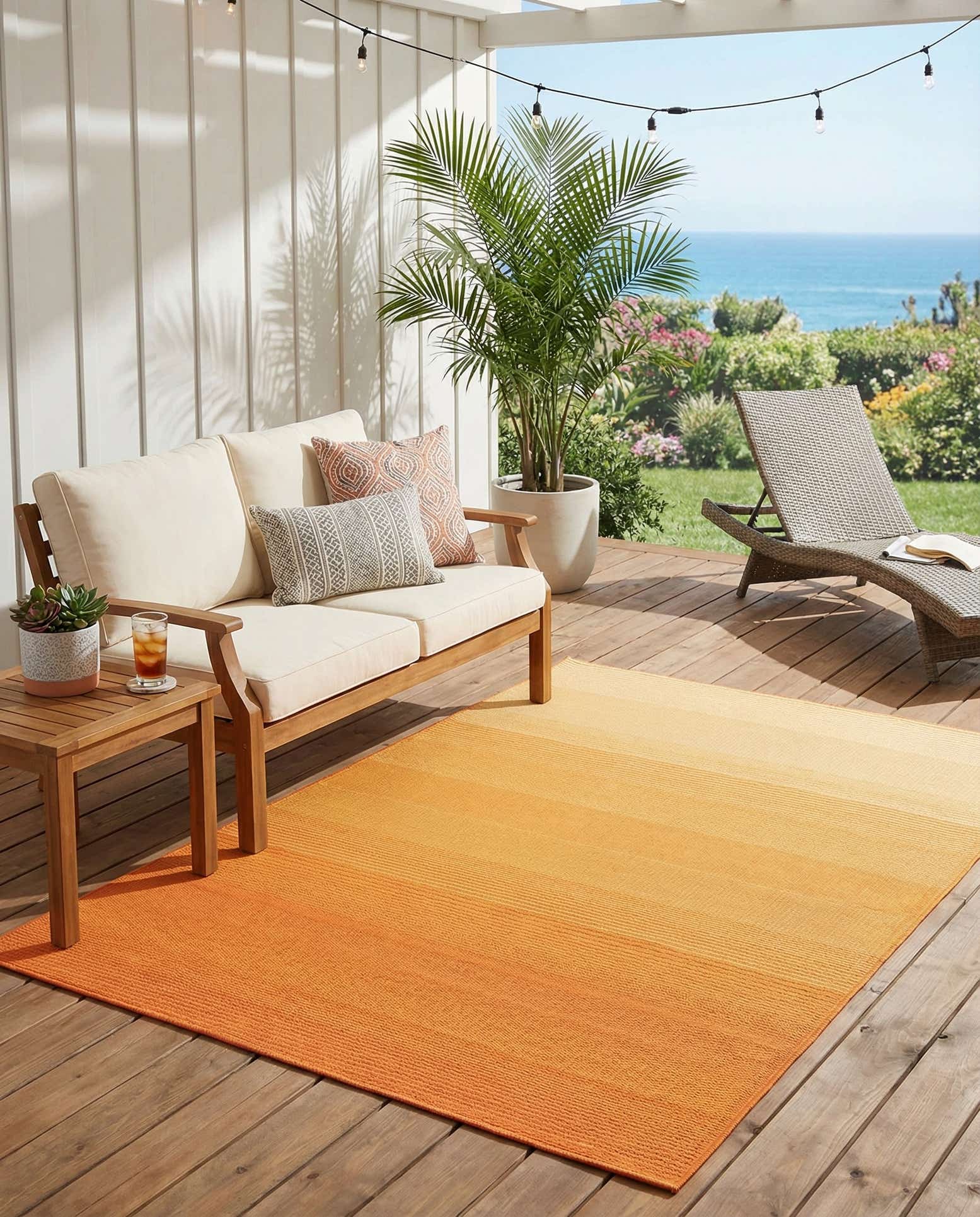 4' x 6' Easy-Clean Vista Breeze Indoor / Outdoor Rug