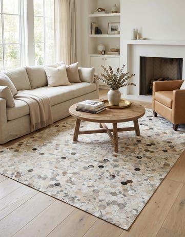 5' 1 x 7' 11 Cowhide Stocks Rug
