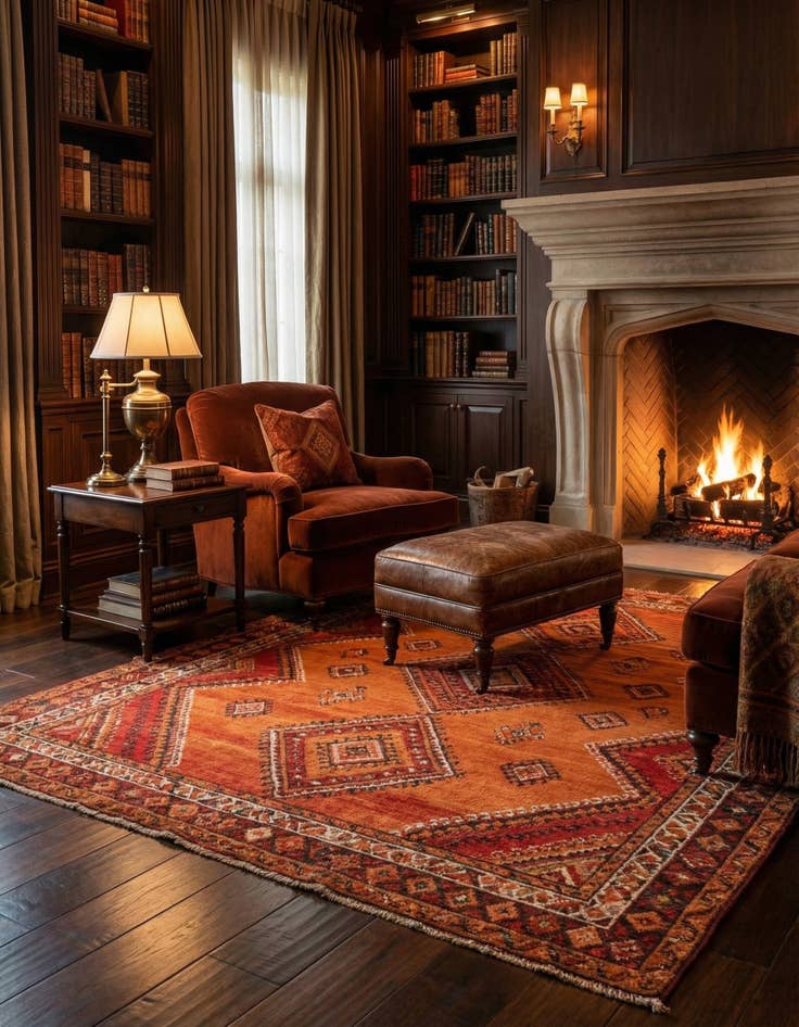 Detail image of  4' 11 x 9' 4 Berber Rug