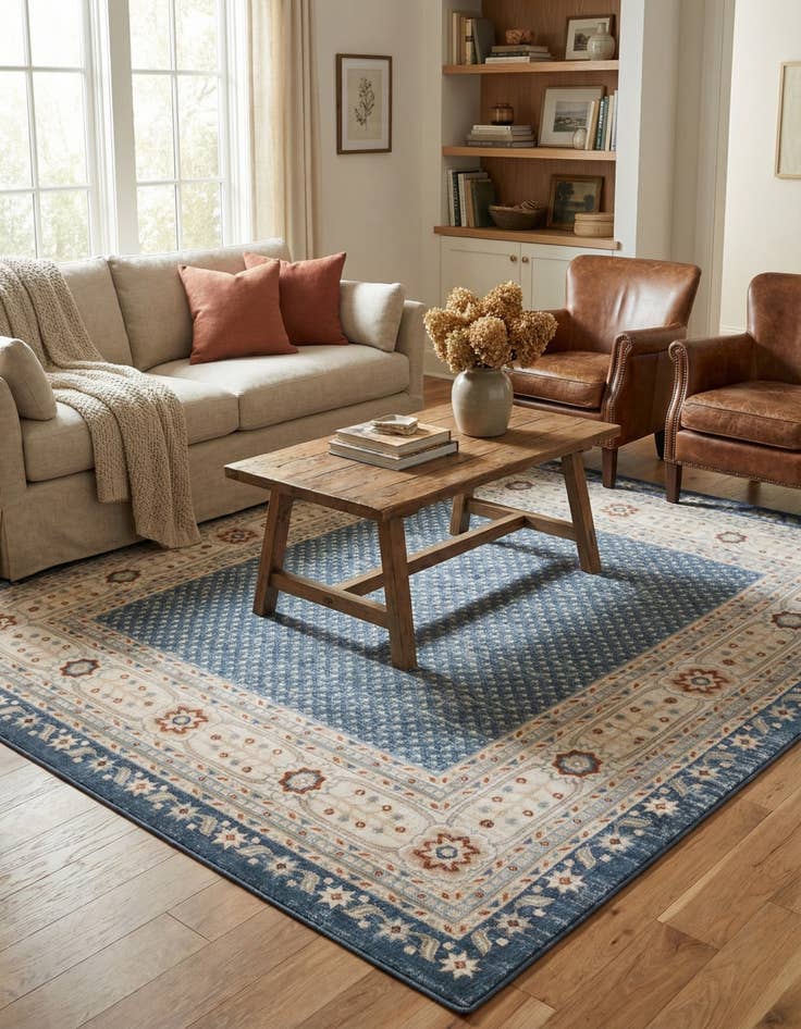 Detail image of 7' 10 x 7' 10 Charlotte Square Rug