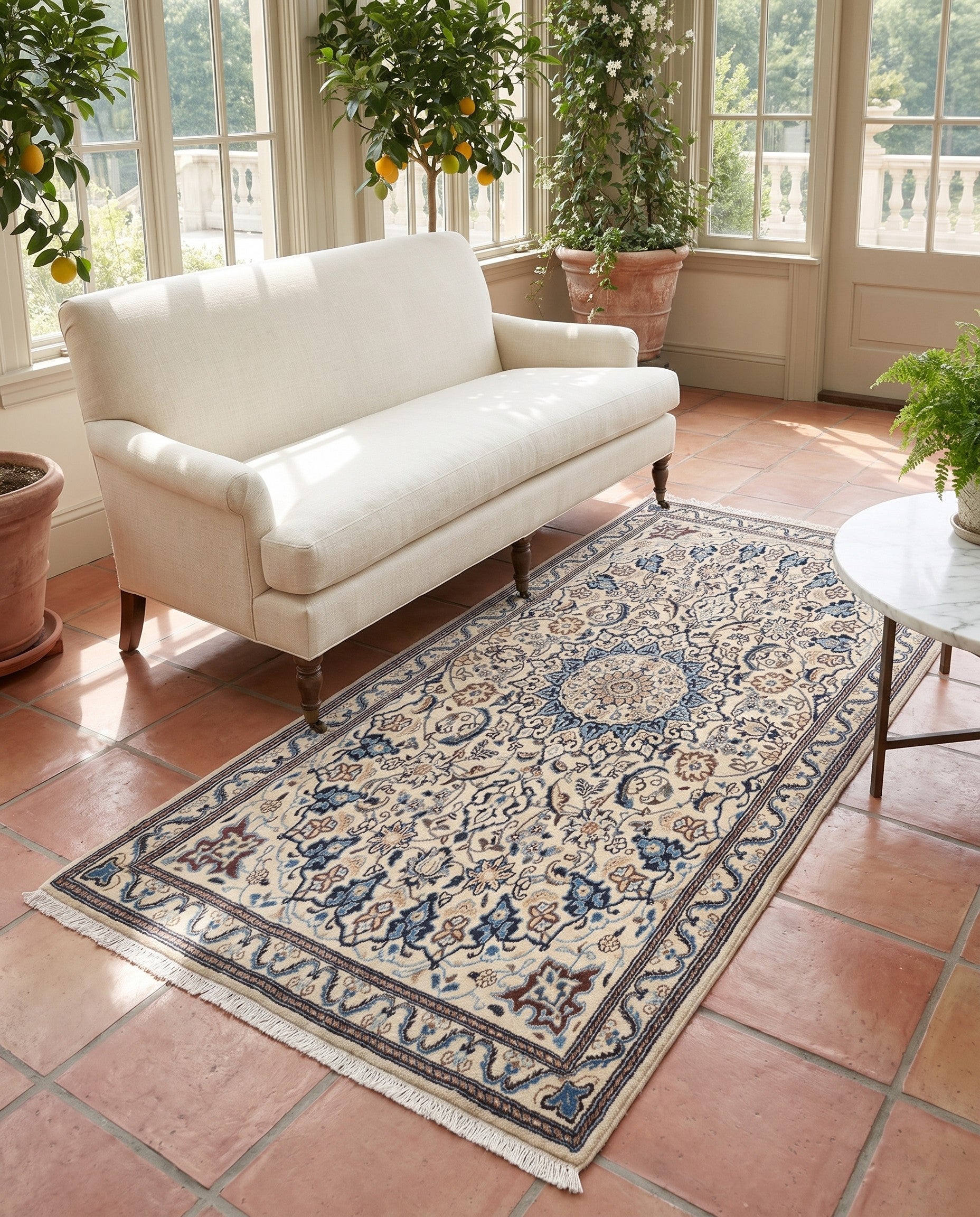 3' 10 x 6' 3 Nain Wool Rug