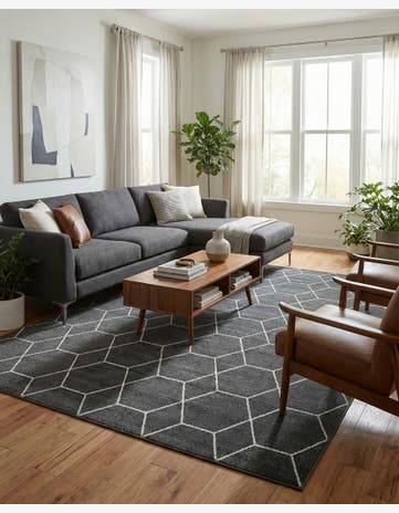 10' x 13' Trellis Frieze Rug