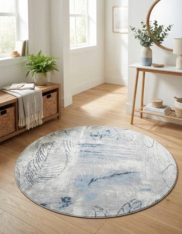 5' 3 x 5' 3 Kamala Washable Round Rug