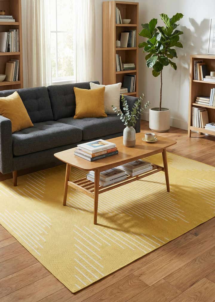 6' x 9' Easy-Clean Modern Indoor / Outdoor Rug
