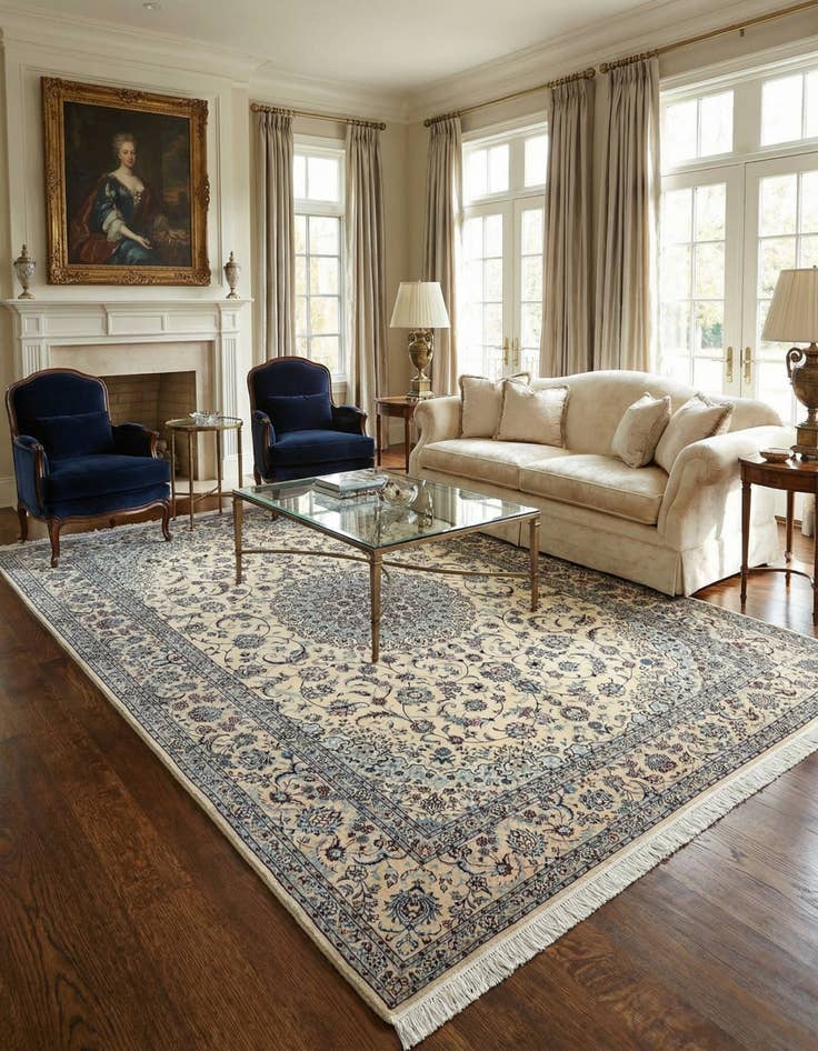 Detail image of 6' 9 x 9' 10 Nain Rug