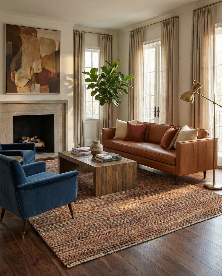 Detail image of 6' 8 x 9' 10 Hand Knotted Modern Ziegler Rug