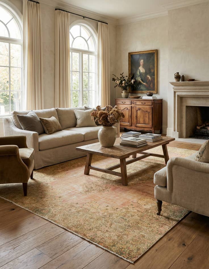 Detail image of 8' 8 x 12' 6 Vintage Wool Rug