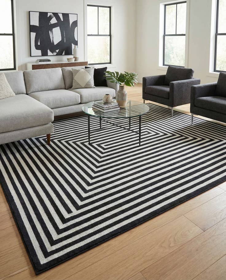 Detail image of 9' x 12' 2 Easy-Clean Sabrina Soto Prescott Indoor / Outdoor Rug