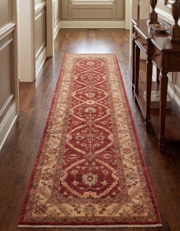 2' 8 x 10' Hand Knotted Ziegler Runner Rug