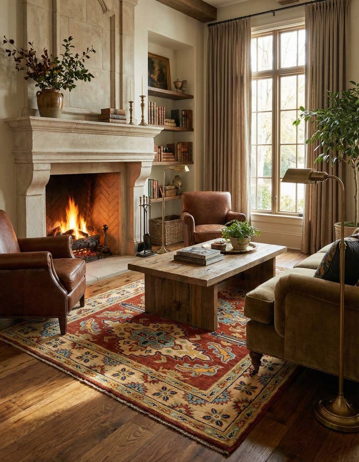 Detail image of  5' 7 x 7' 8  Hand Knotted Kazak Rug