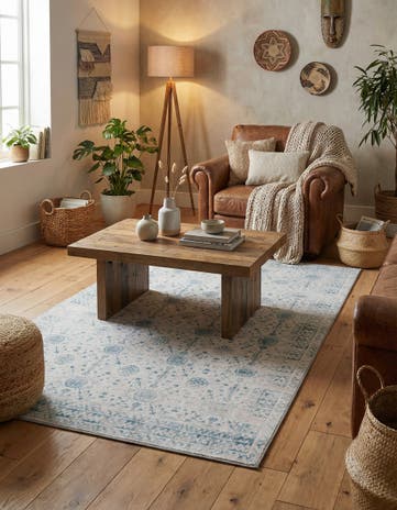 Ivory Washable Timeless Rug