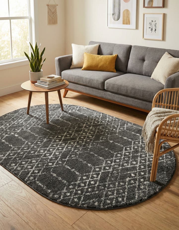 4' x 6' Paxon Trellis Oval Rug