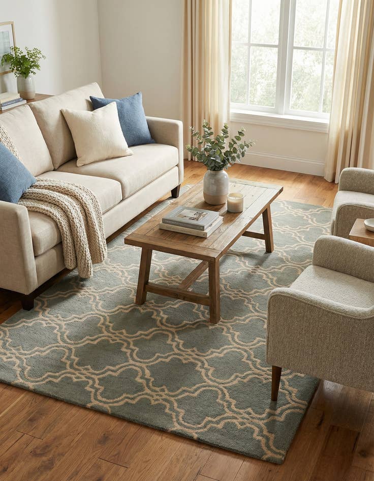 Detail image of 5' x 8' Luna Wool Rug