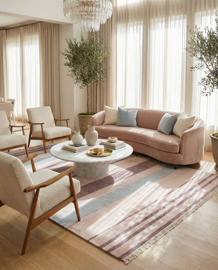6' 7 x 9' 9 Hand Knotted Darya Wool Rug