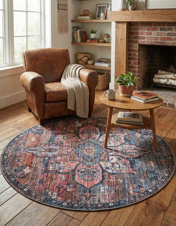 5' 3 x 5' 3 Nostalgia Round Rug