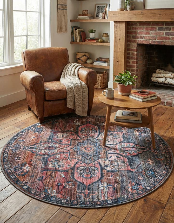 5' 3 x 5' 3 Nostalgia Round Rug