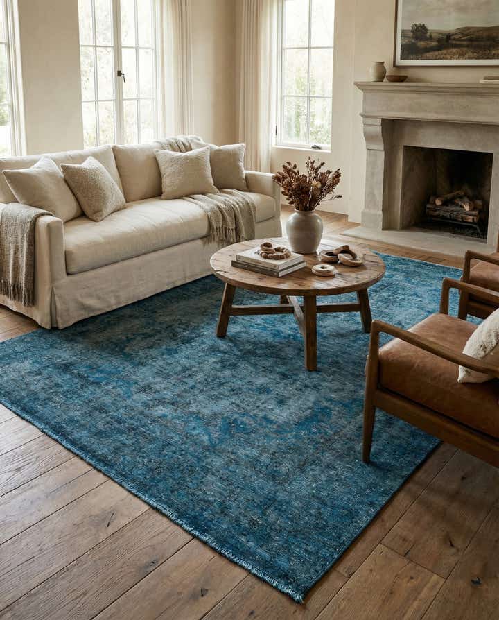 6' 4 x 9' 10 Hand Knotted Ultra Vintage Persian Wool Rug