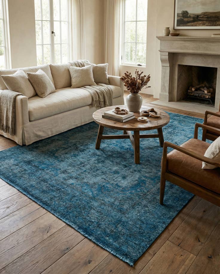 Detail image of 6' 4 x 9' 10 Hand Knotted Ultra Vintage Persian Wool Rug