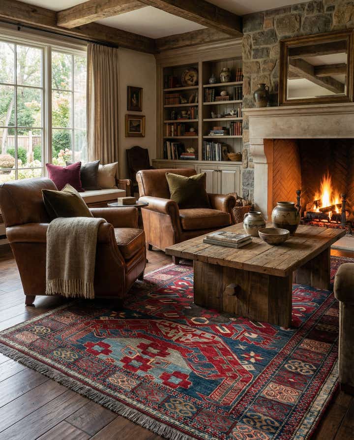 5' x 7' 9 Hand Knotted Kazak Wool Rug