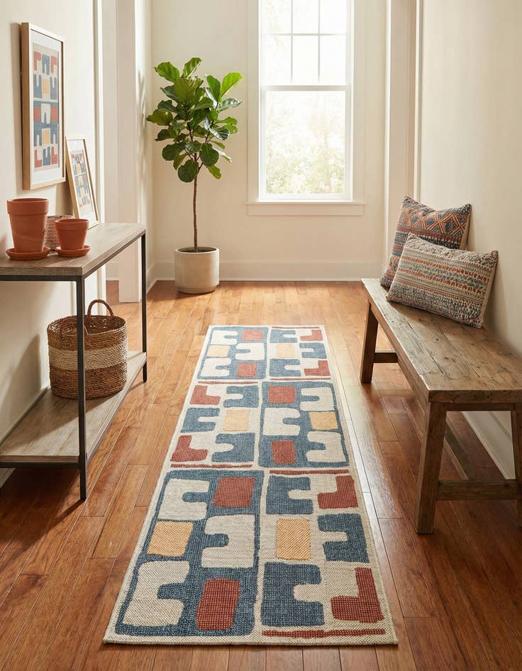 Detail image of 2' 7 x 10' Easy-Clean Baja Indoor / Outdoor Runner Rug