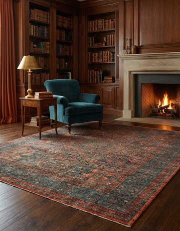 7' x 9' 7 Hand Knotted Mamluk Ziegler Oriental Rug