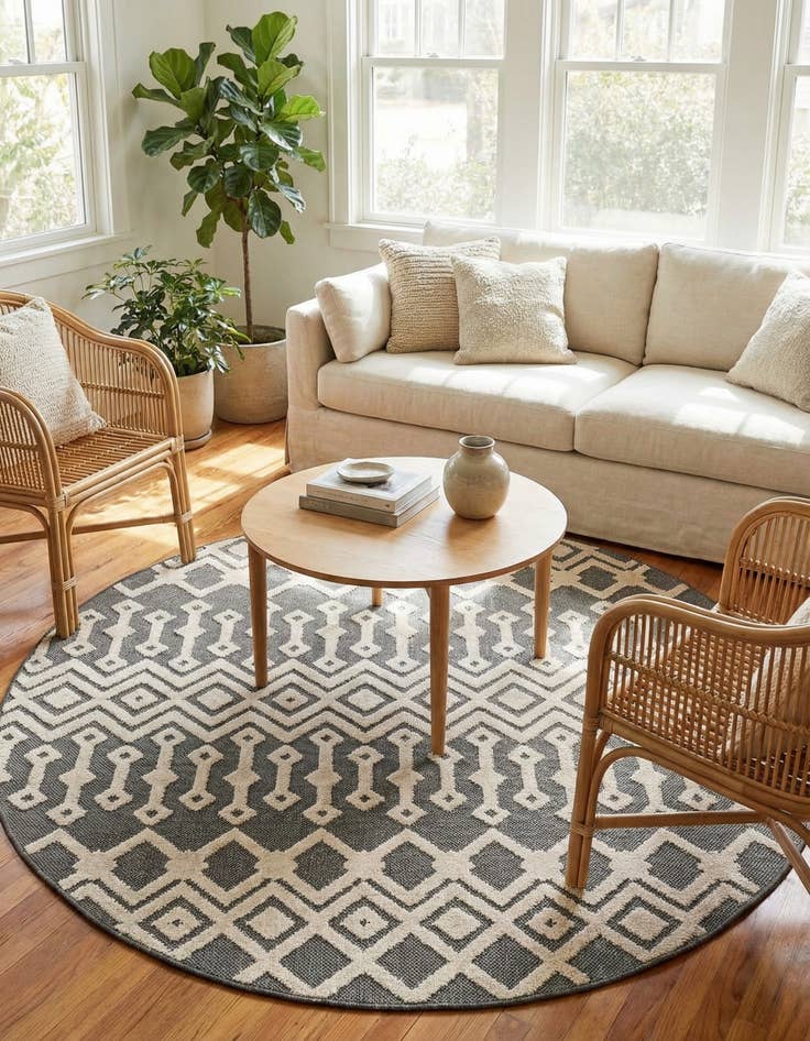 Detail image of 7' x 7' Arlo Round Rug