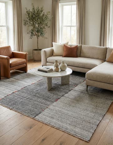 8' 2 x 9' 8 Hand Woven Kilim Modern Wool Rug